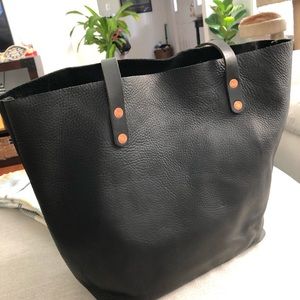 Black Leather Tote *Like new* KMM & Co.